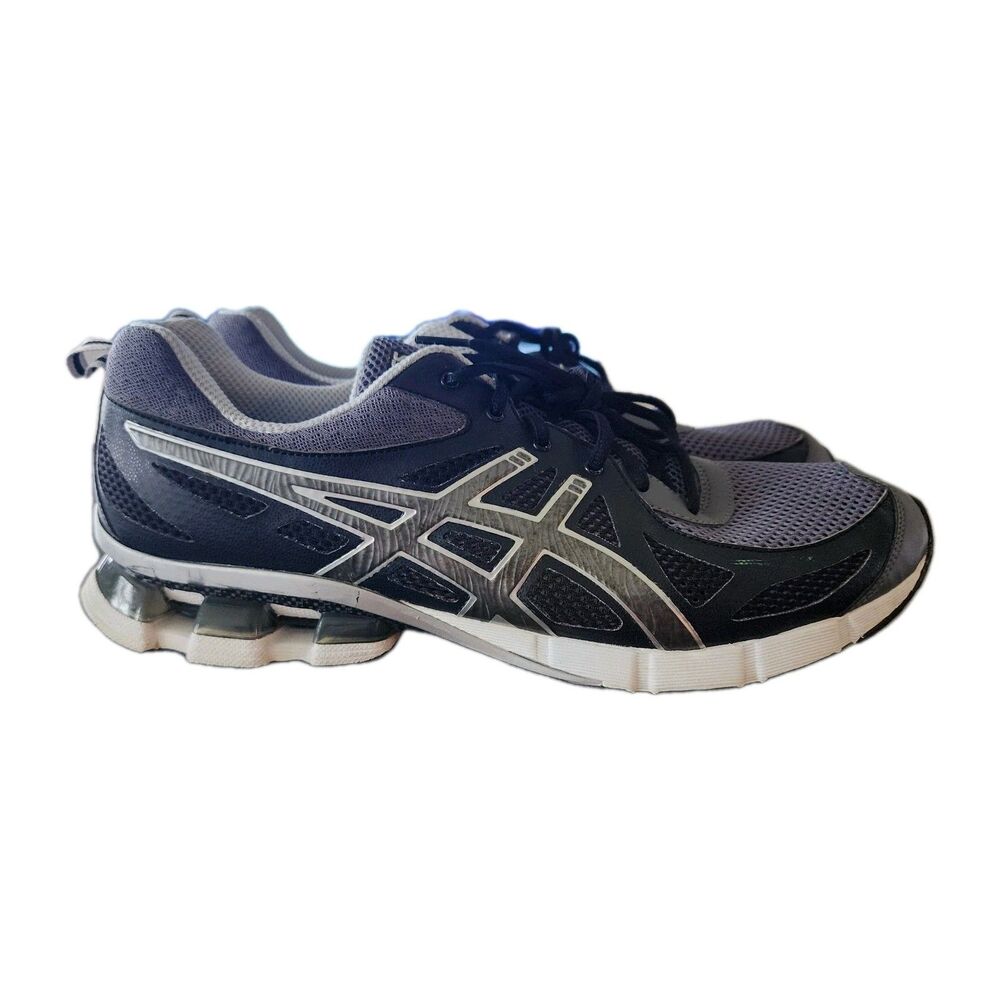 Asics GEL-Sendai 2 Running Shoes Men’s Size 13 Black Silver Purple T428N